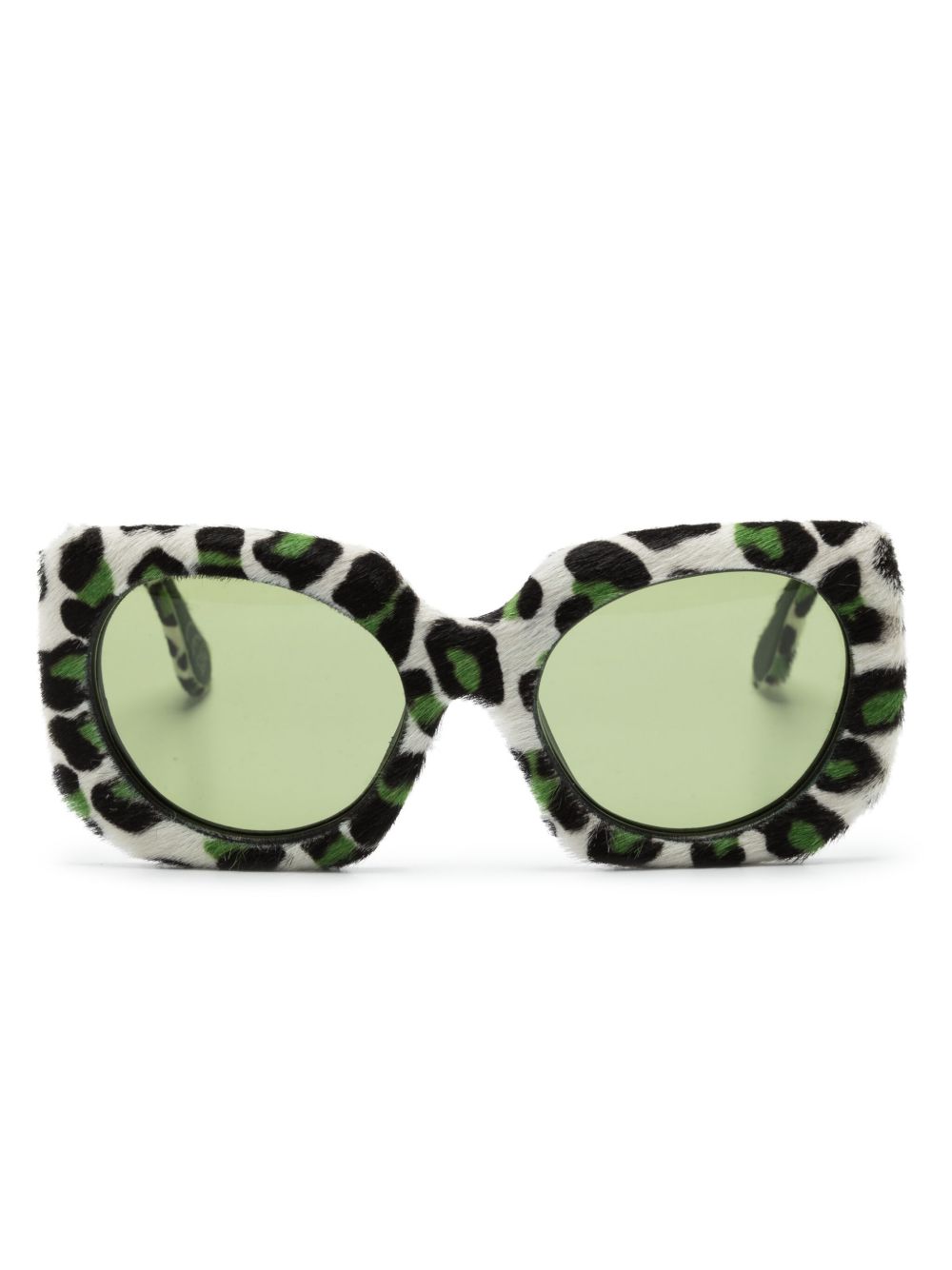 Marni Eyewear Jellyfish Lake 方框太阳眼镜 - 白色