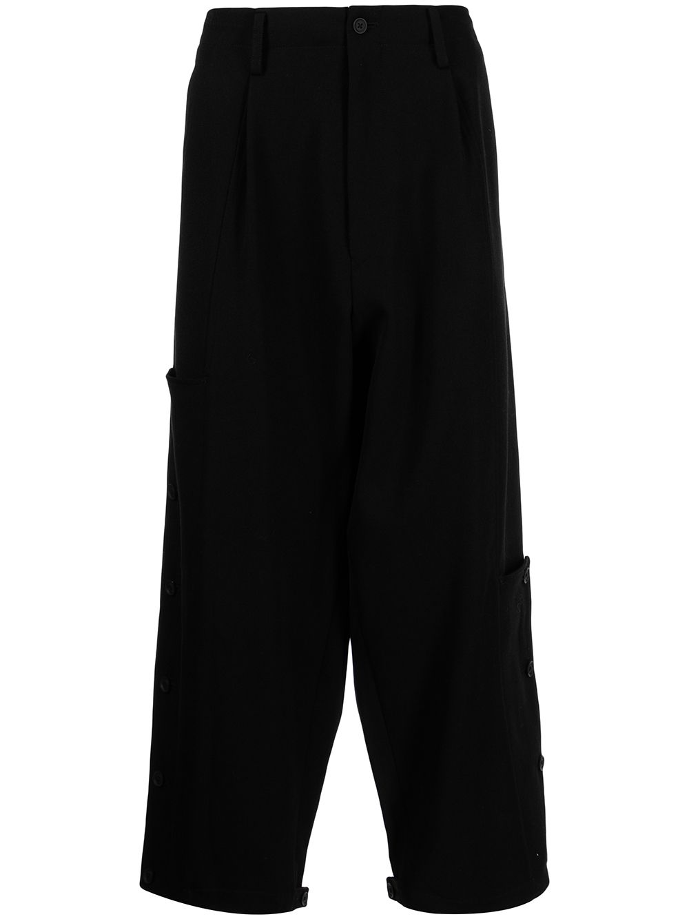 Yohji Yamamoto 阔腿垮裤 - 绿色