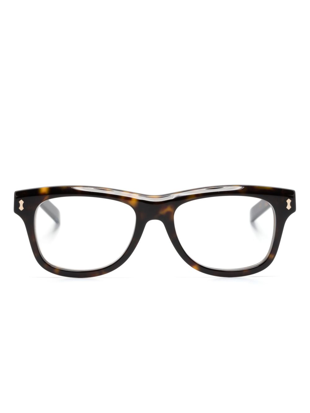 Gucci Eyewear 方框眼镜 - 褐色