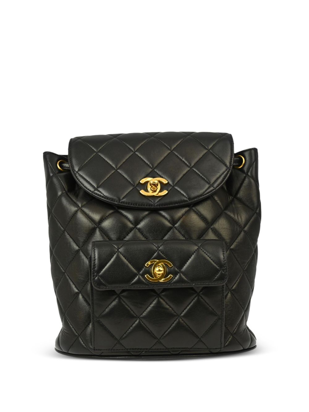 CHANEL Pre-Owned Duma 双肩包（1995年典藏款） - 黑色