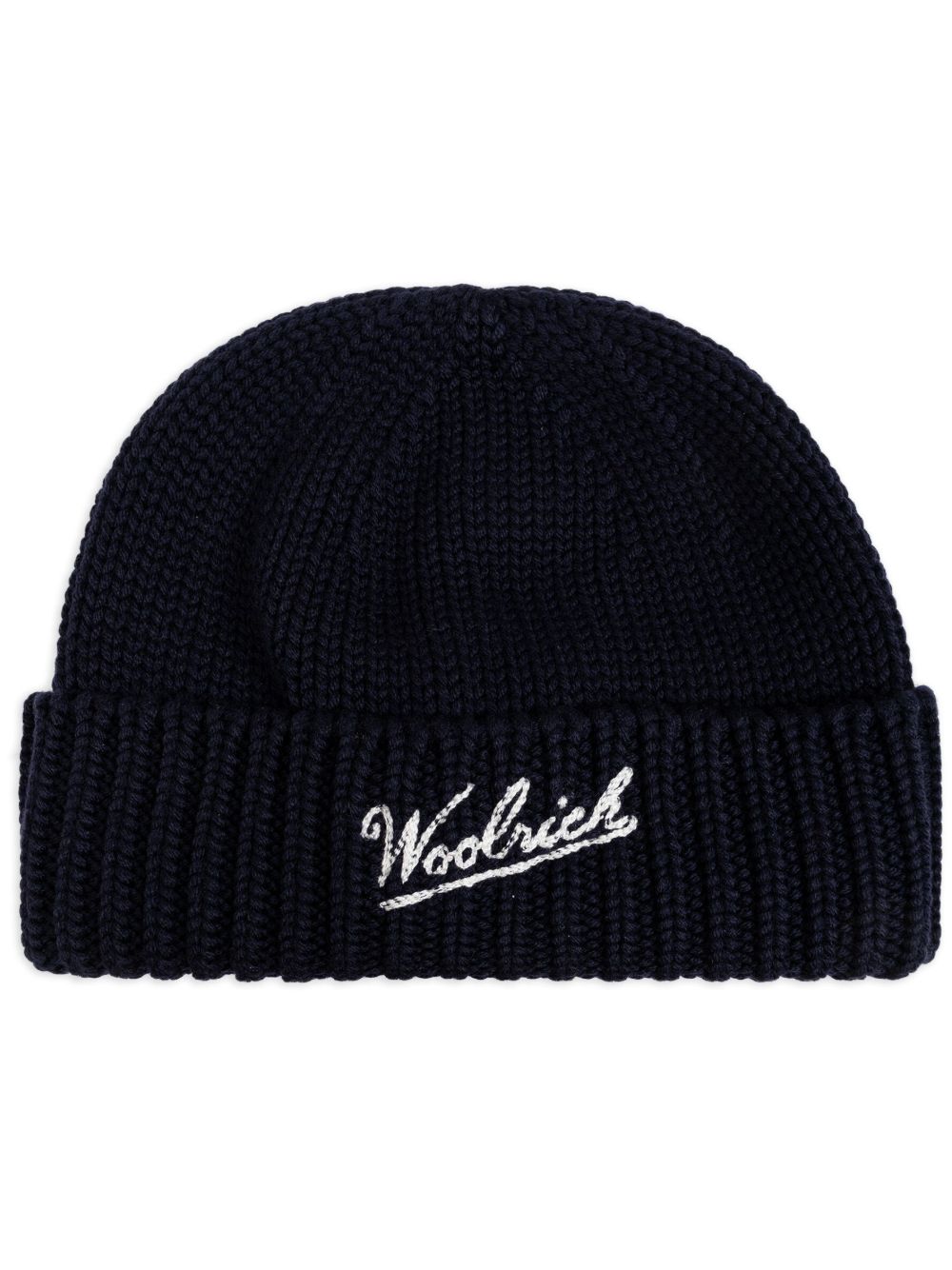Woolrich logo嵌花套头帽 - 蓝色