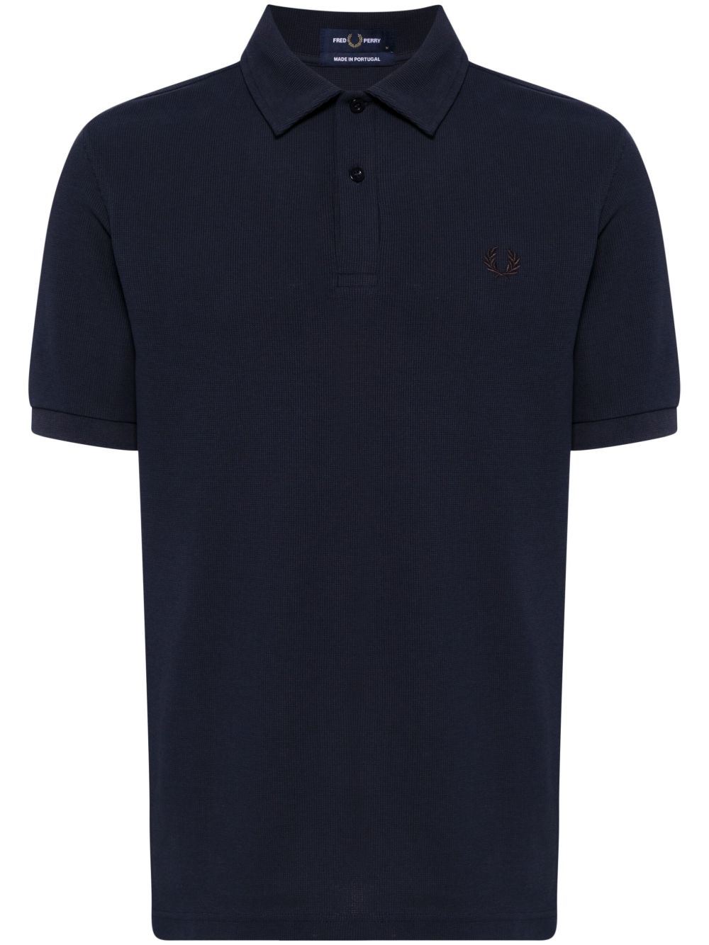 Fred Perry logo刺绣polo衫 - 蓝色
