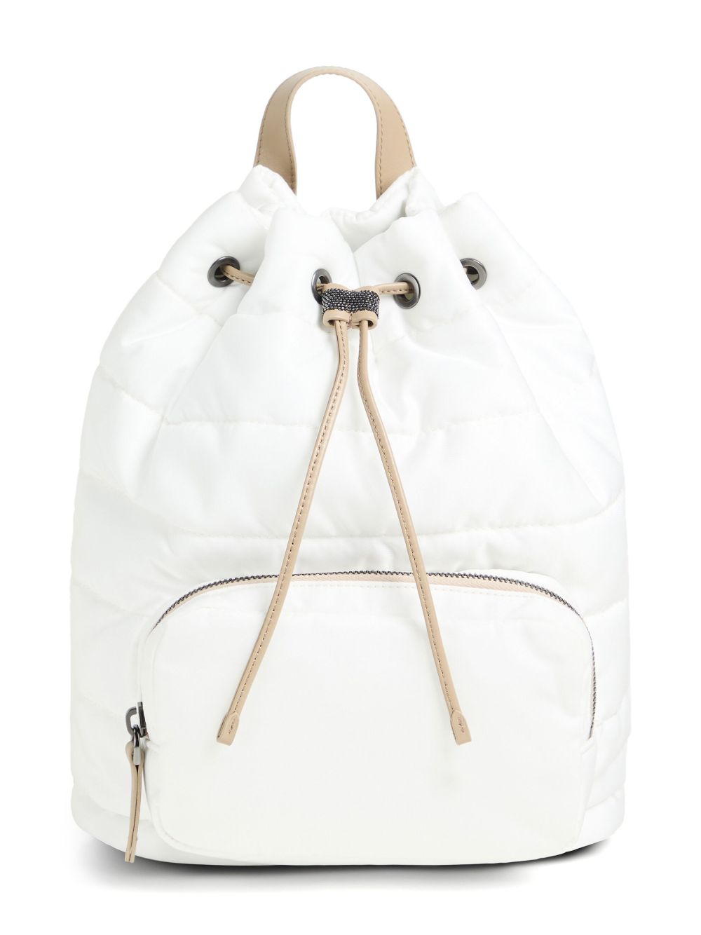 Brunello Cucinelli Kids Monili 缀饰双肩包 - 白色