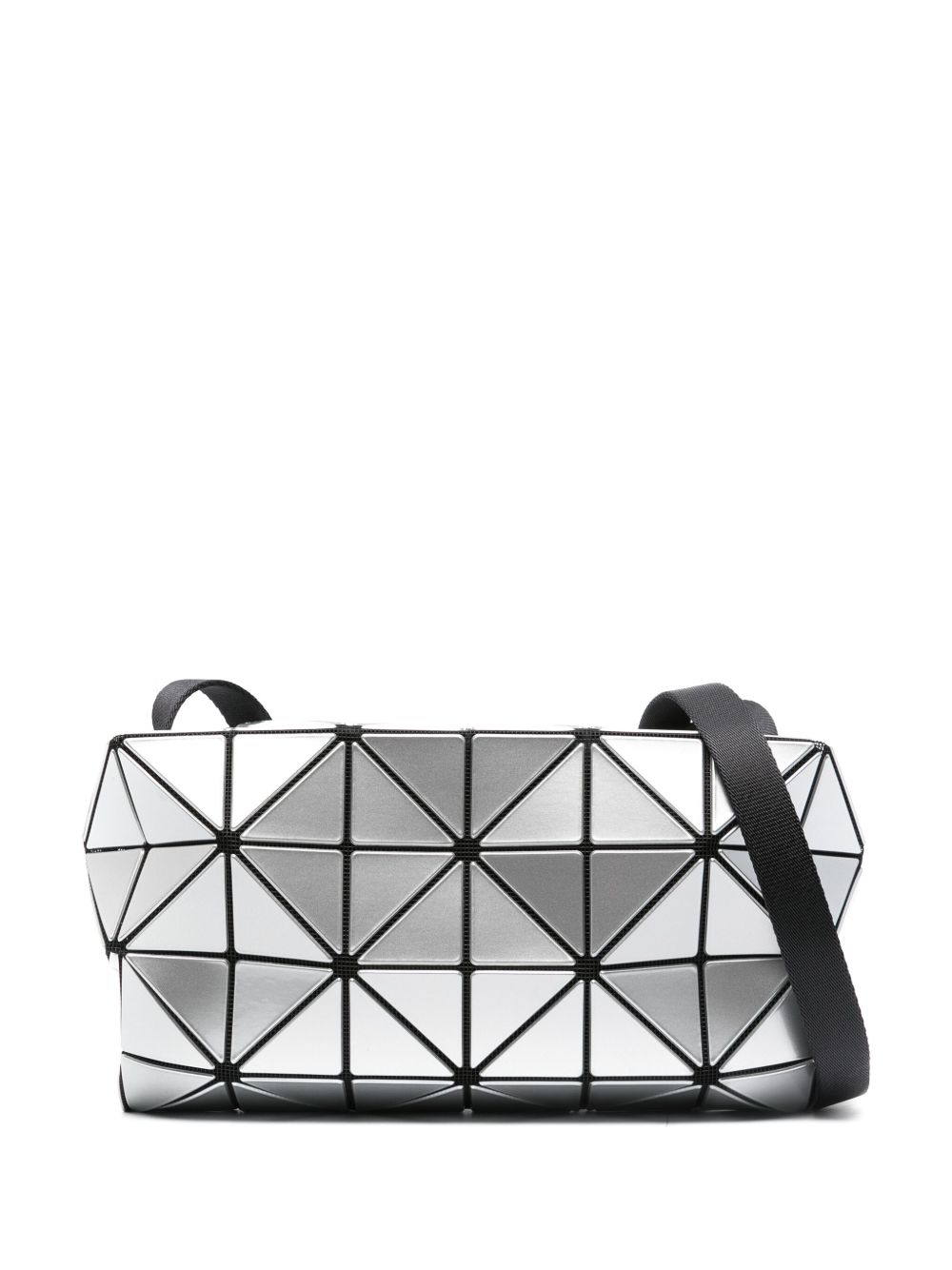 Bao Bao Issey Miyake 几何图案拼接斜挎包 - 银色