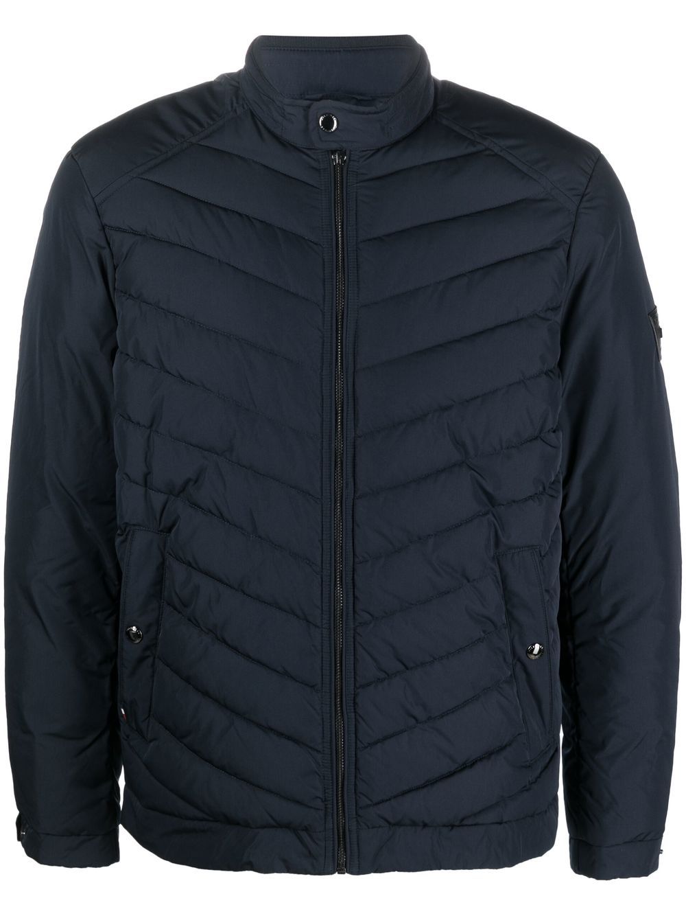 Tommy Hilfiger 立领绗缝夹克 - 蓝色