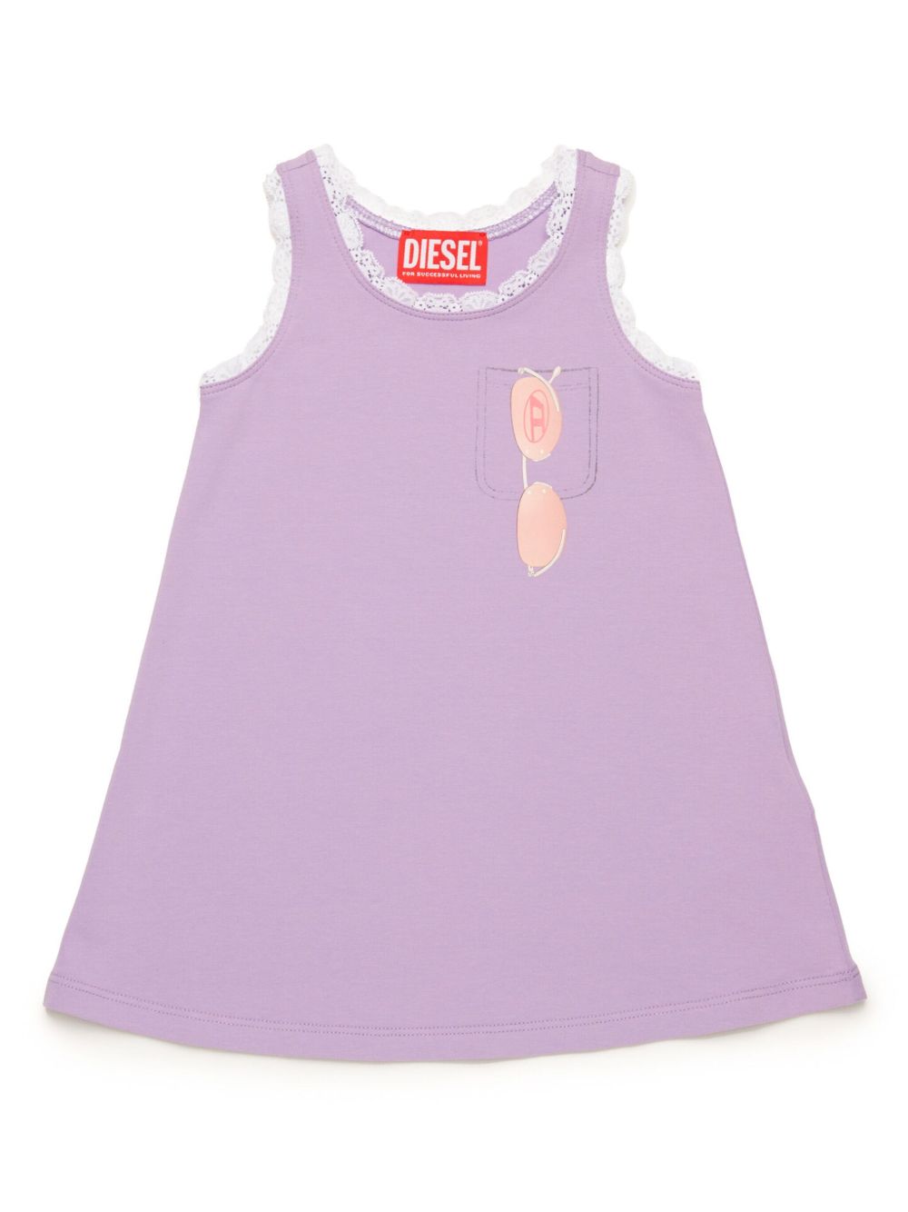 Diesel Kids Dlaceb 连衣裙 - 紫色