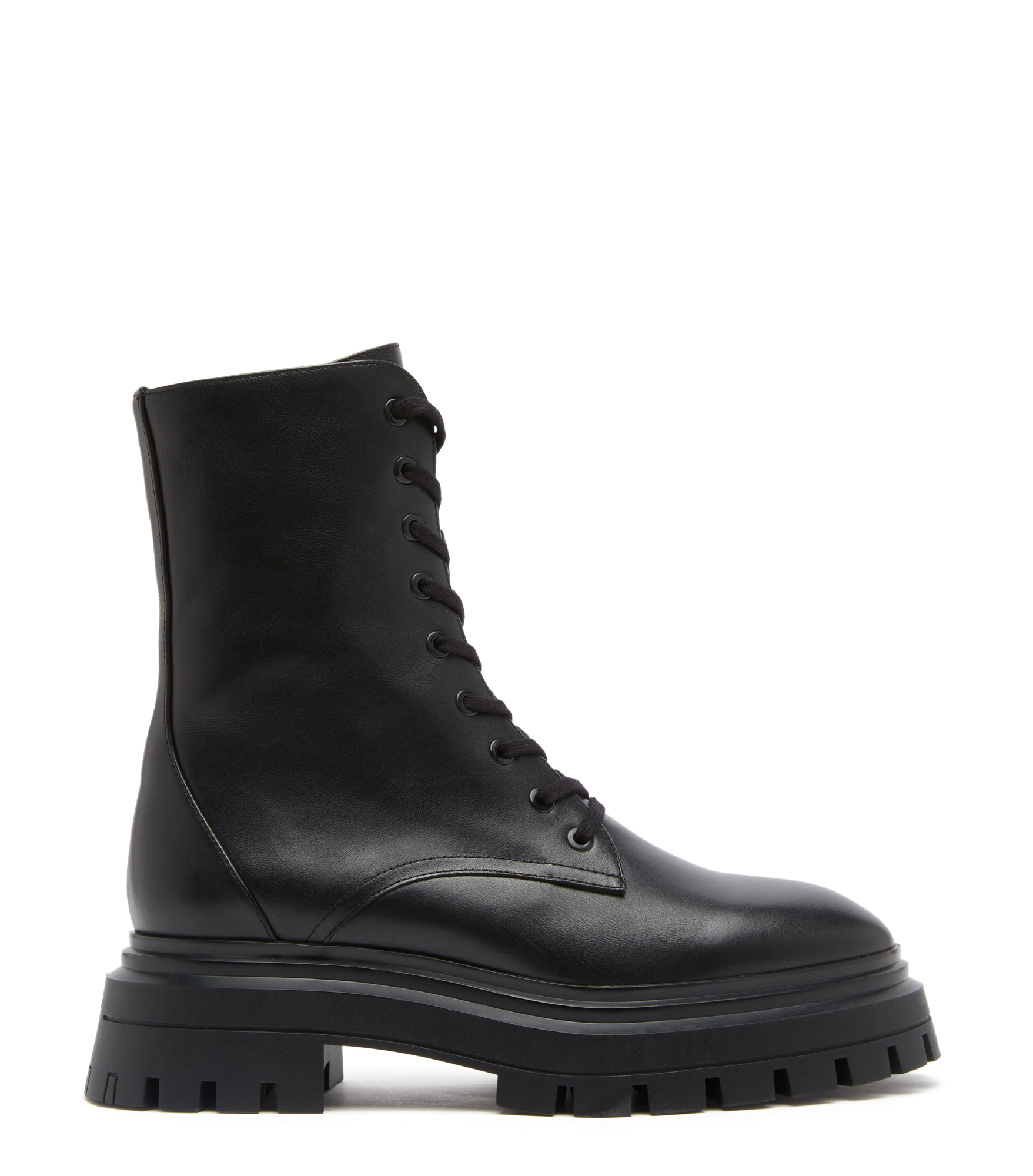 Stuart Weitzman Bedford Sleek Lace-up Bootie - Woman Boots And Booties Black 38