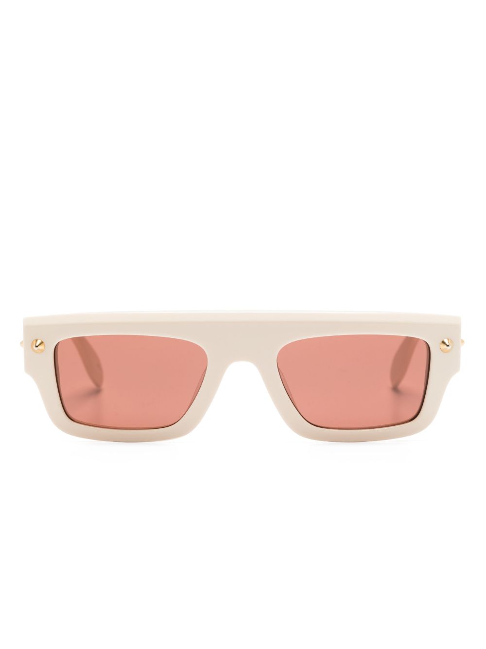 Alexander McQueen Eyewear 有色镜片方框太阳眼镜 - 中性色
