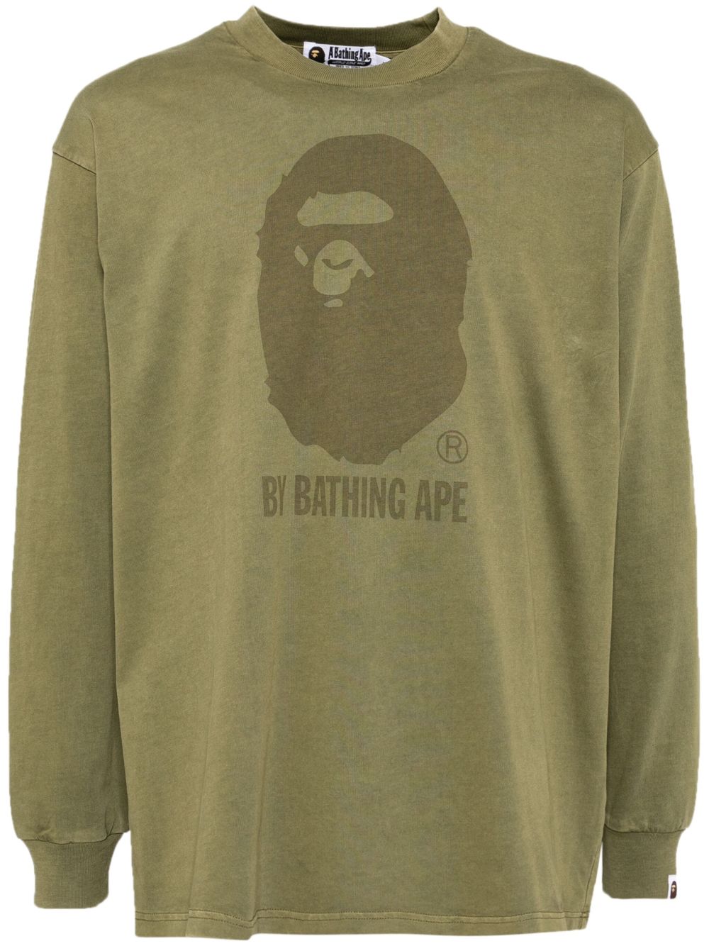A BATHING APE® 成衣染T恤 - 绿色