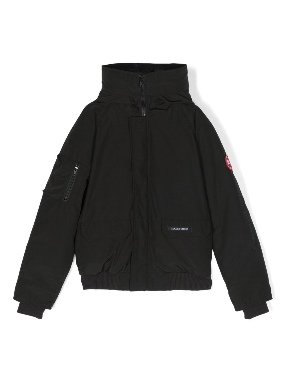 Canada Goose Kids Chilliwack 飞行员夹克 - 黑色