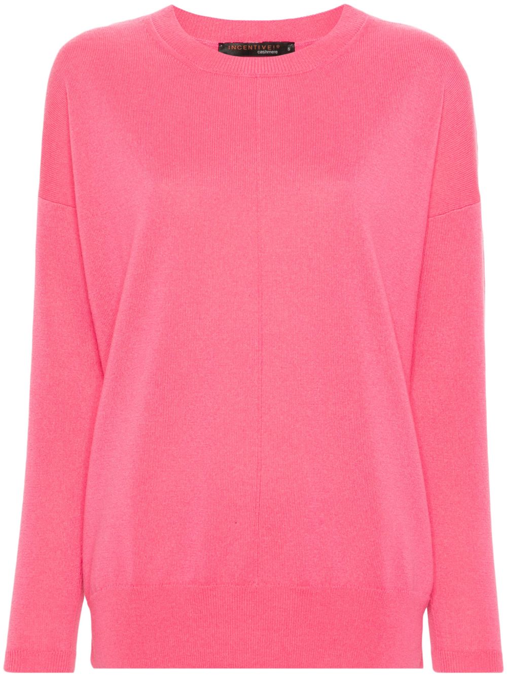 Incentive! Cashmere 圆领羊绒毛衣 - 粉色