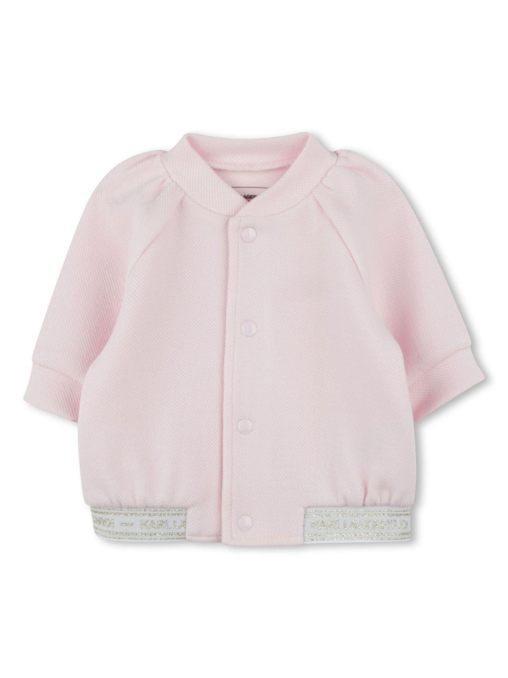 Karl Lagerfeld Kids logo印花运动套装 - 粉色