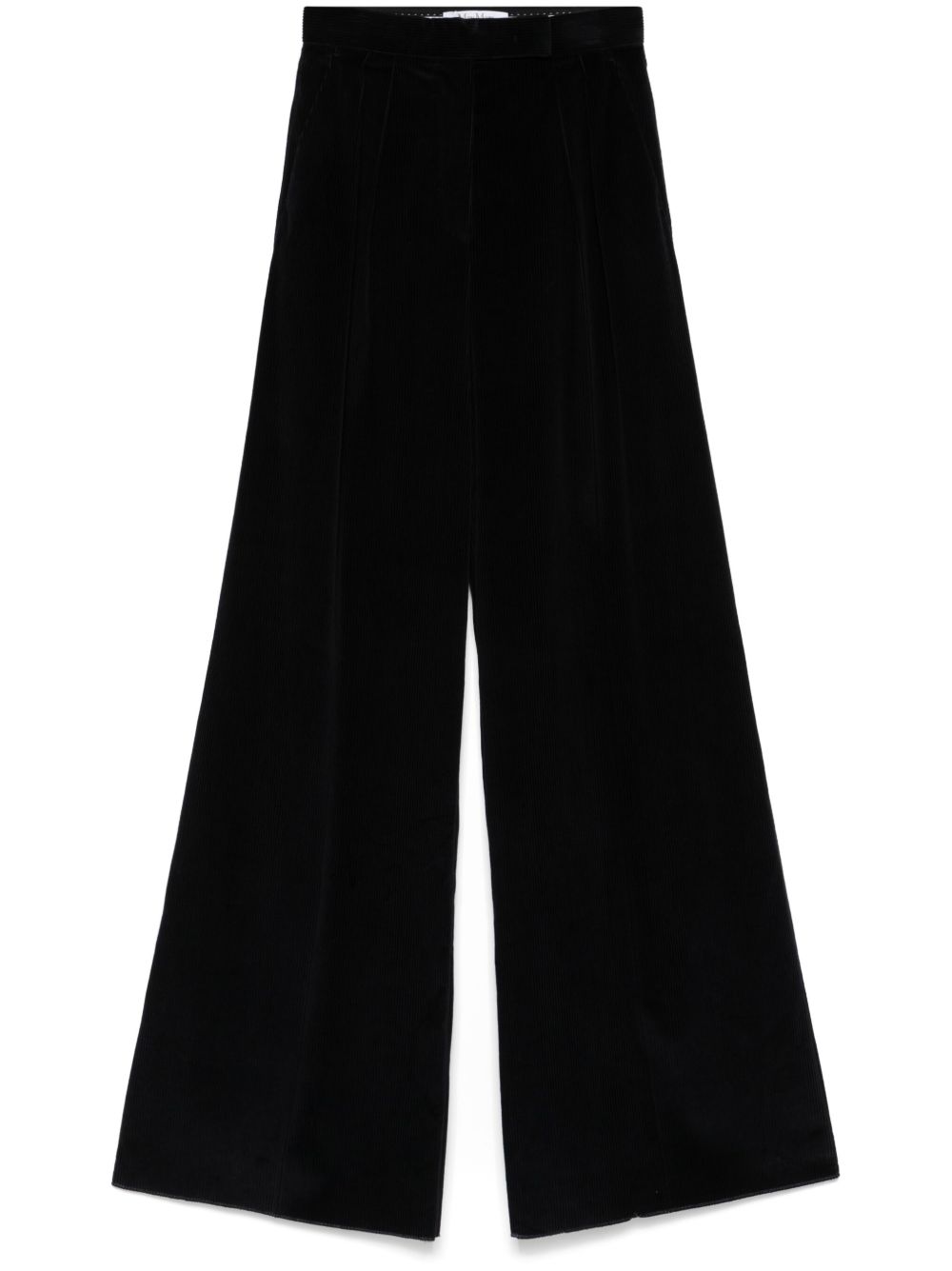 Max Mara 丝绒阔腿裤 - 蓝色