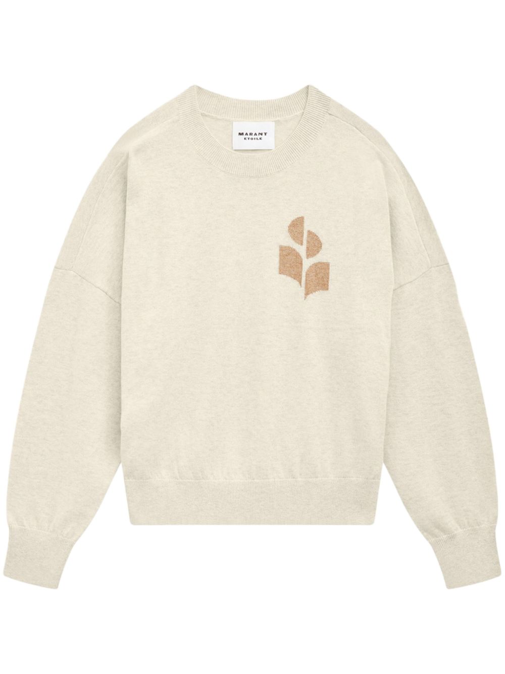 MARANT ÉTOILE Marisans logo嵌花毛衣 - 中性色
