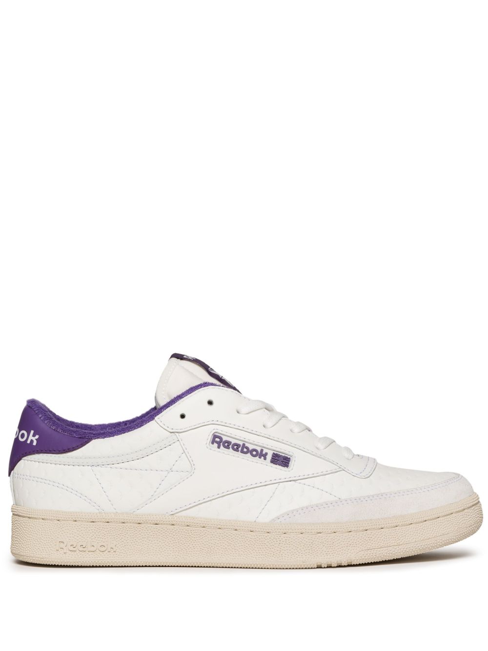 Reebok LTD Club C 压纹皮质运动鞋 - 白色