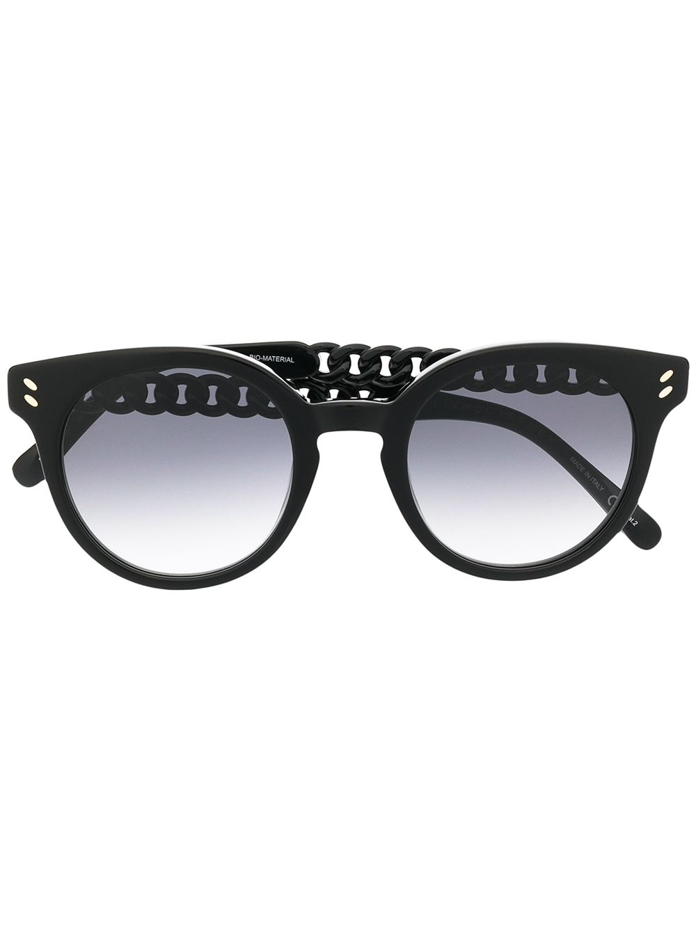 Stella McCartney Eyewear 斯特拉·麦卡特尼 搭链细节太阳眼镜 - 黑色