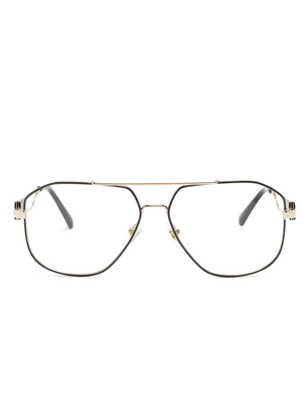 Versace Eyewear Medusa Head 飞行员眼镜 - 黑色
