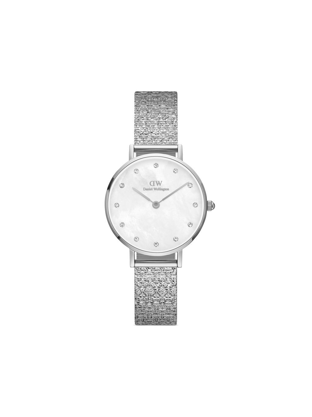 Daniel Wellington Petite Pressed Studio Lumine 28毫米腕表 - 白色