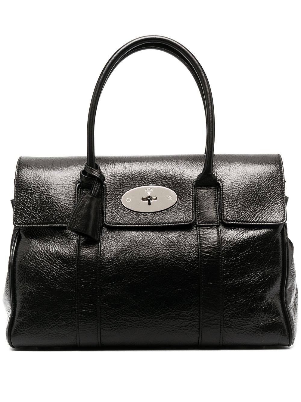 Mulberry Bayswater 皮质托特包 - 黑色