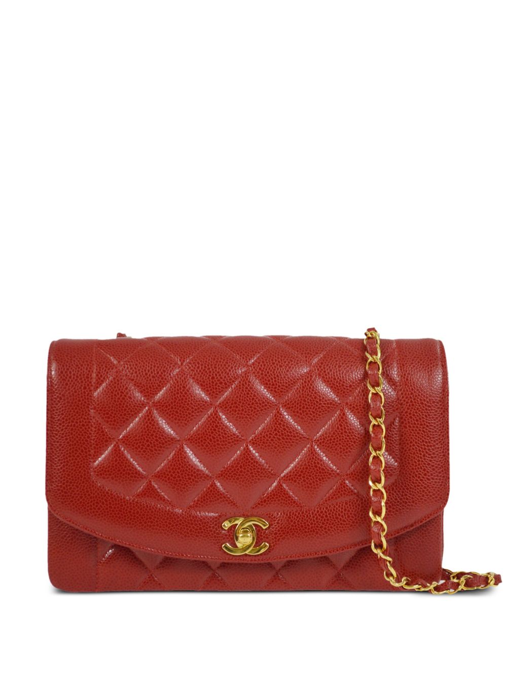 CHANEL Pre-Owned Diana 单肩包（1995年典藏款） - 红色