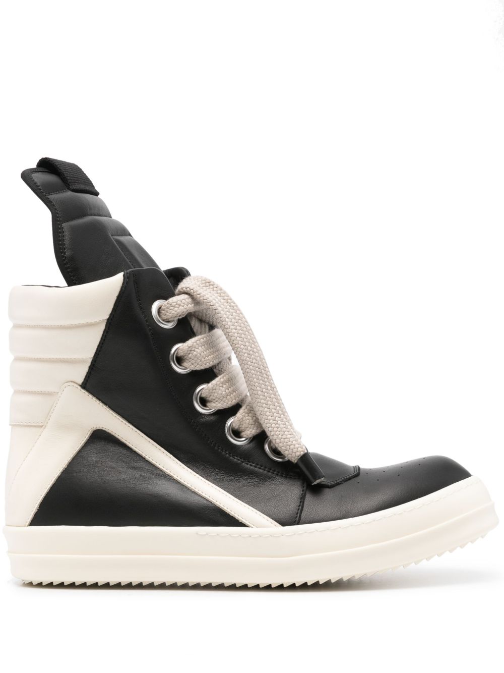 Rick Owens Jumbolaced Geobasket 高帮运动鞋 - 黑色