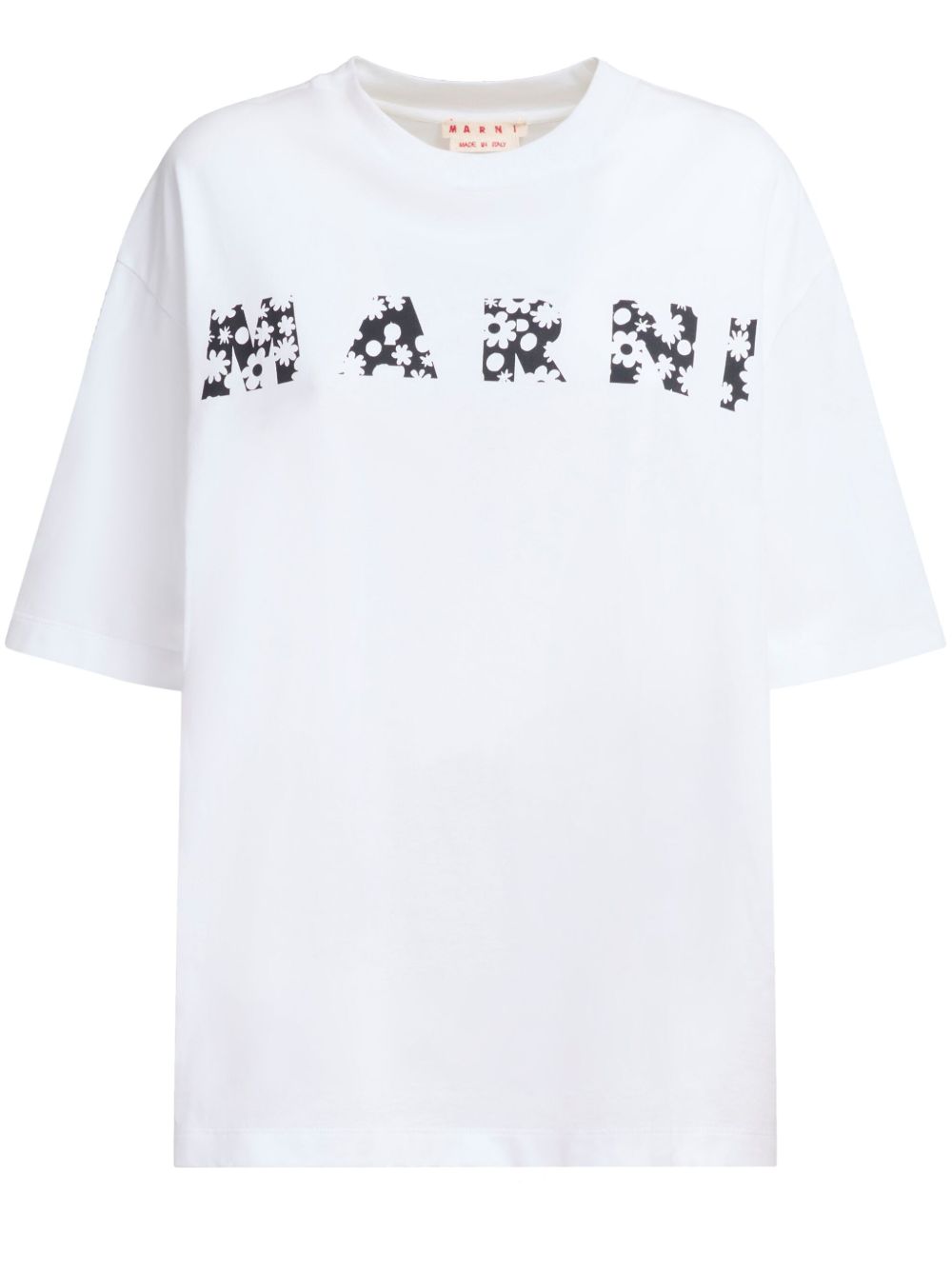 Marni logo印花T恤 - 白色