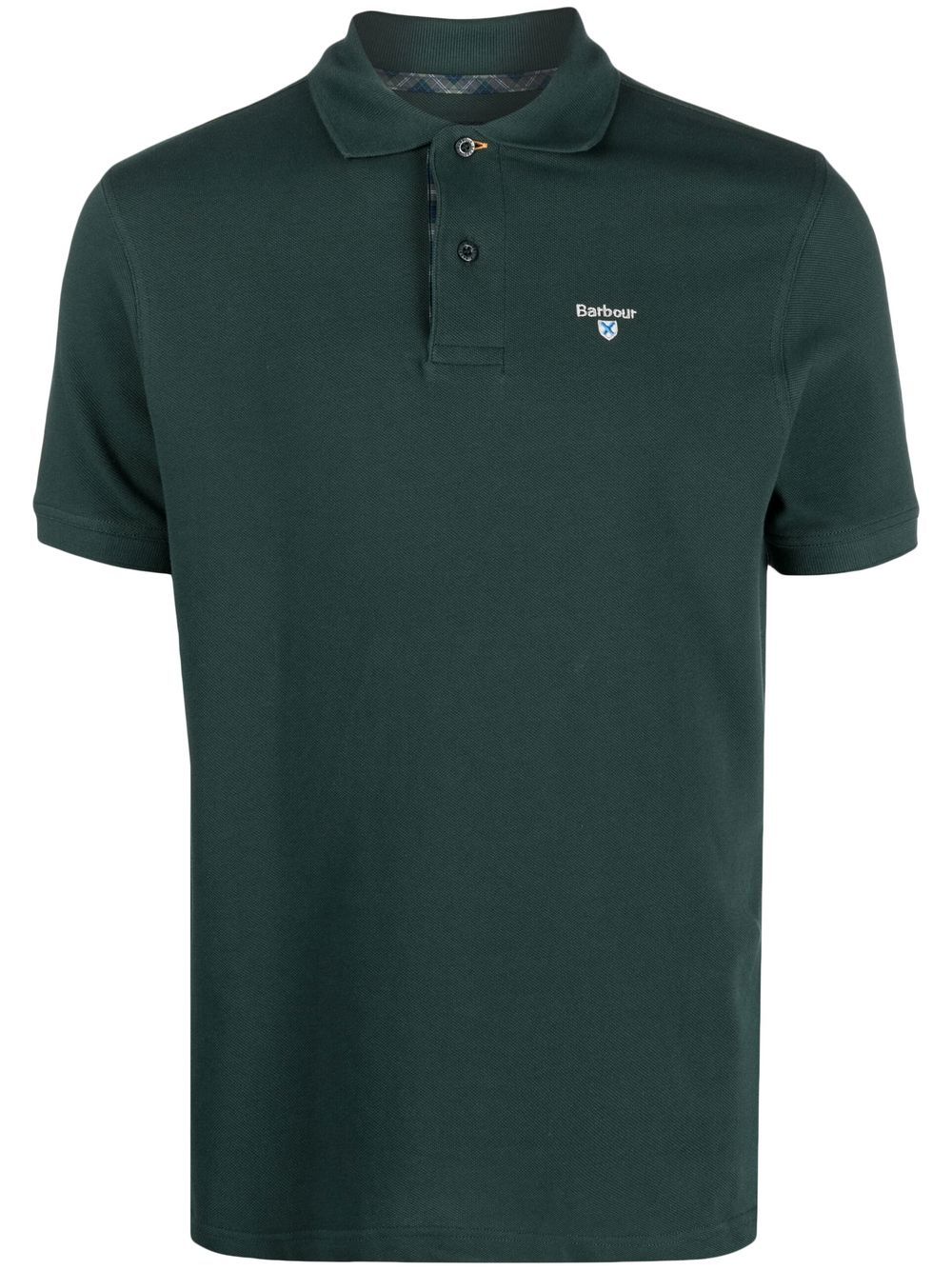 Barbour logo刺绣polo衫 - 绿色