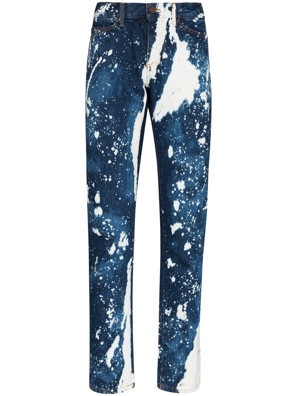 Palm Angels Galaxy Dye 修身牛仔裤 - 蓝色
