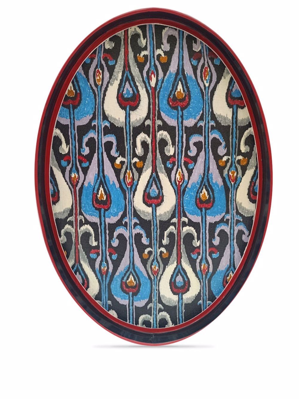 Les-Ottomans Ikat 托盘 - 彩色