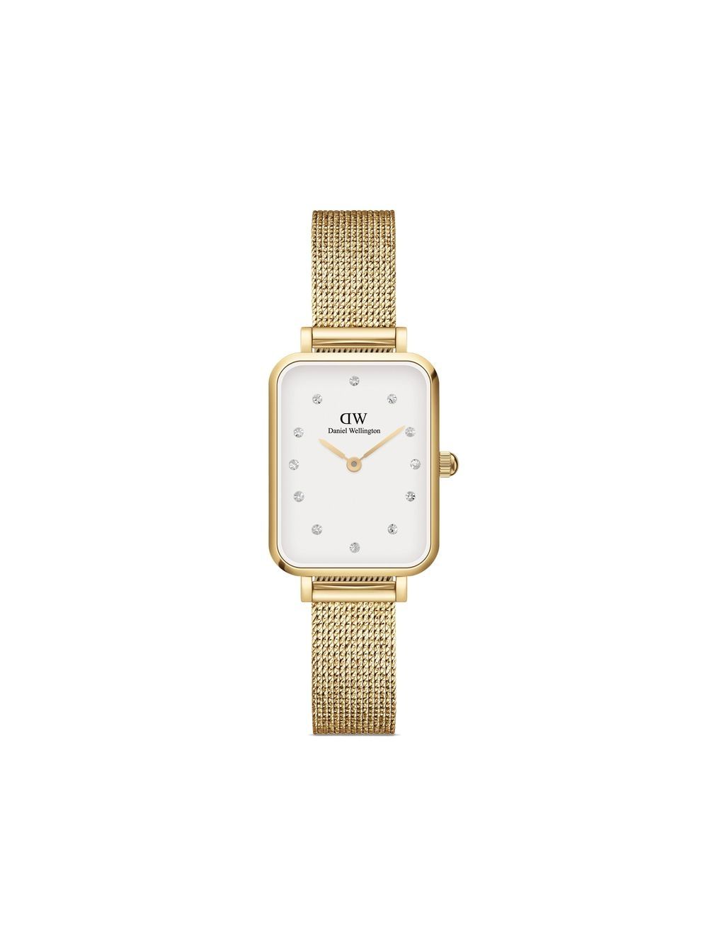 Daniel Wellington Quadro Lumine Pressed Evergold 26毫米腕表 - 白色