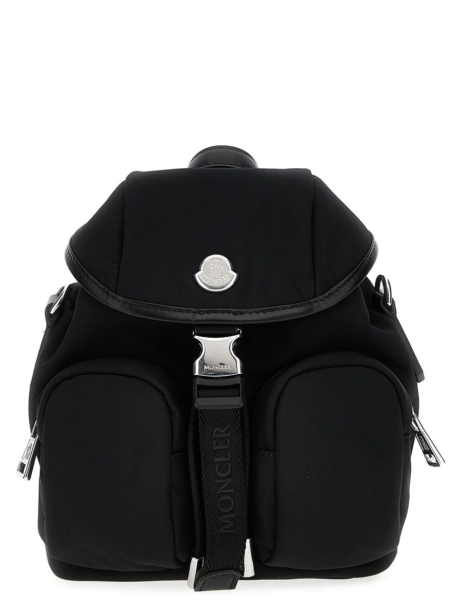 Moncler Black Backpack With Logo