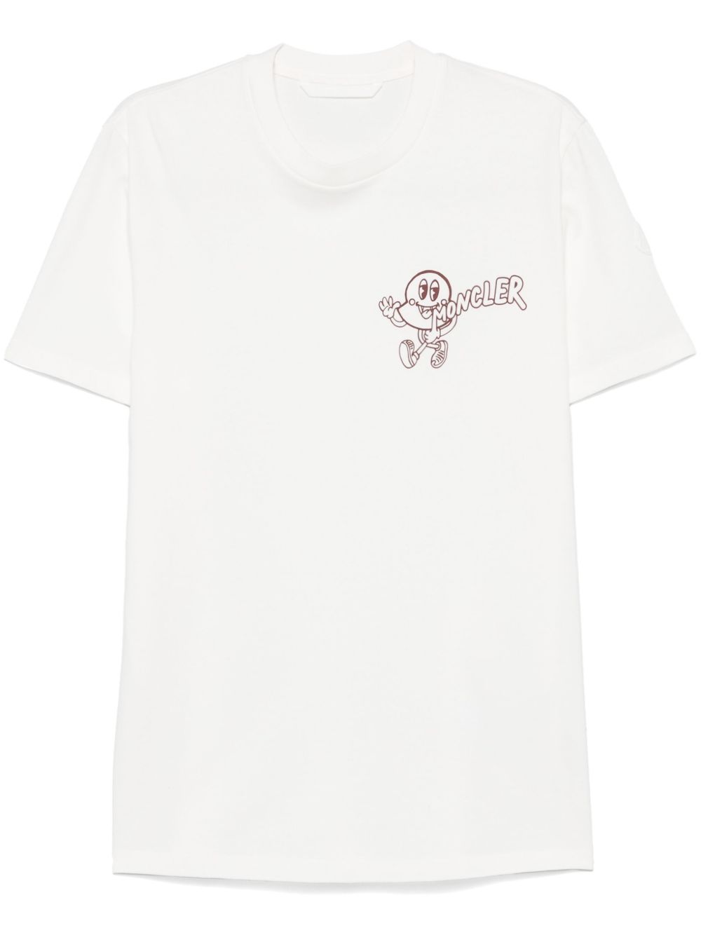 Moncler logo印花T恤 - 白色