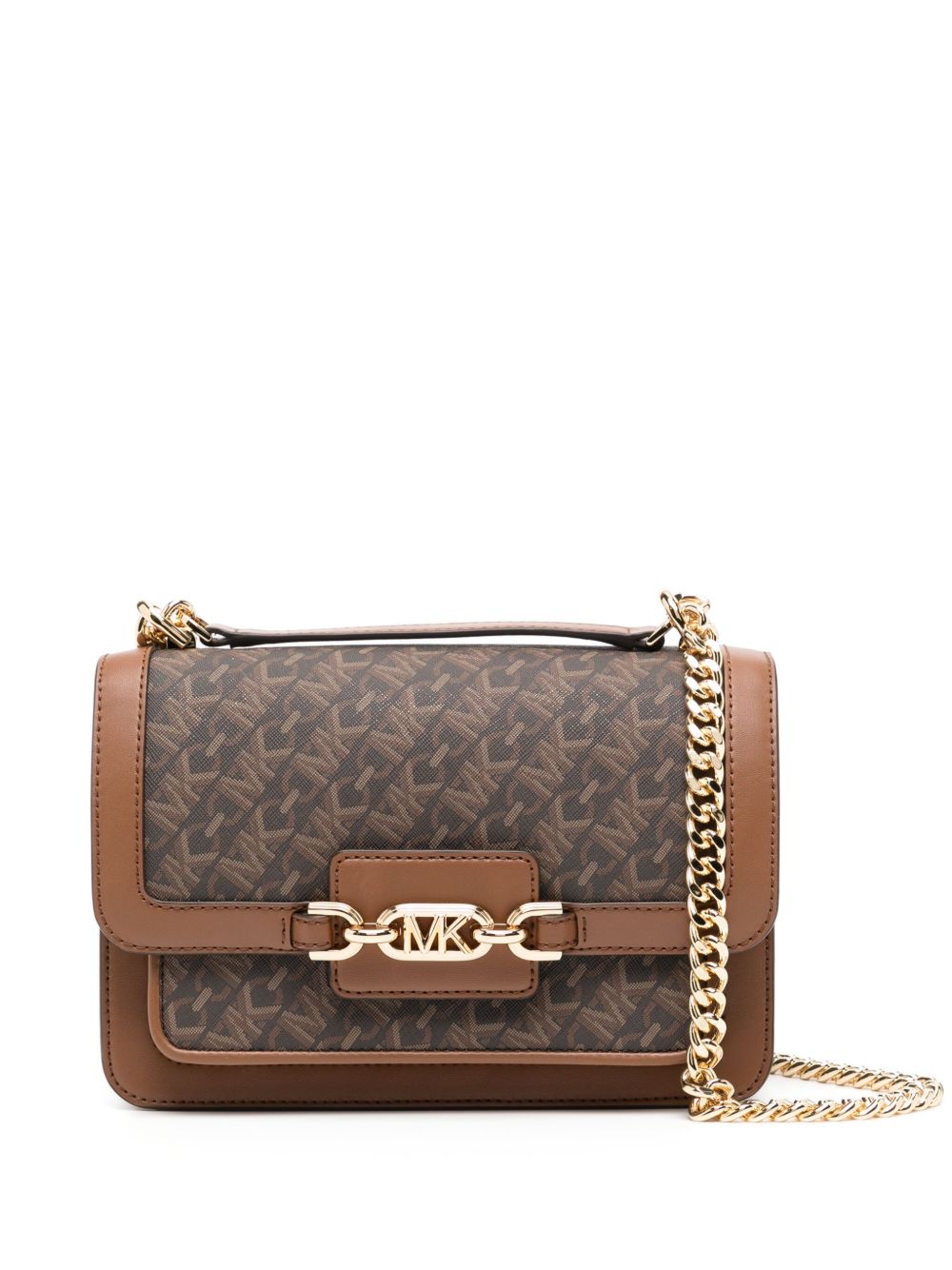 Michael Kors Heather 大号单肩包 - 褐色