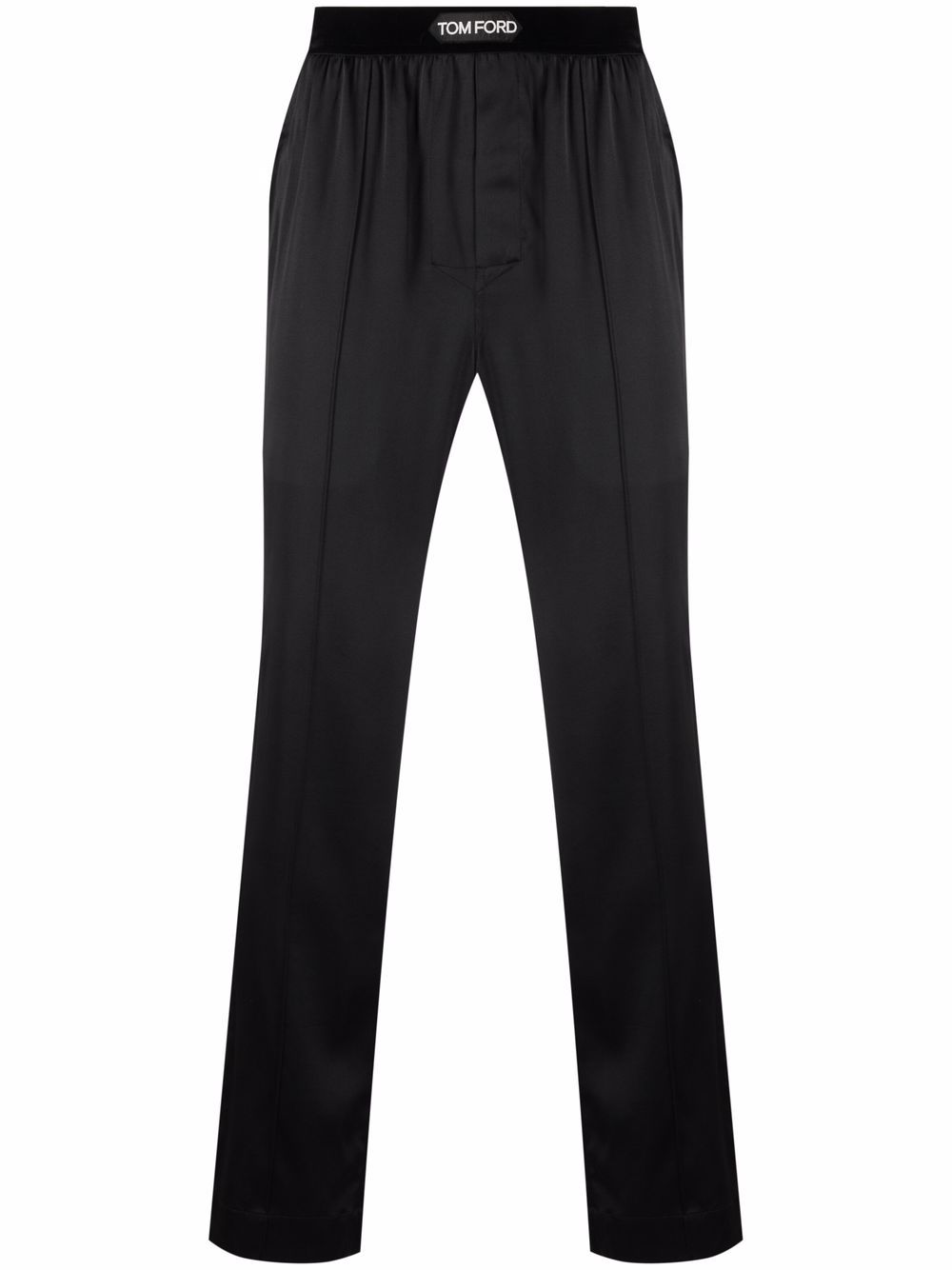 TOM FORD 汤姆福特 logo裤腰睡裤 - 黑色
