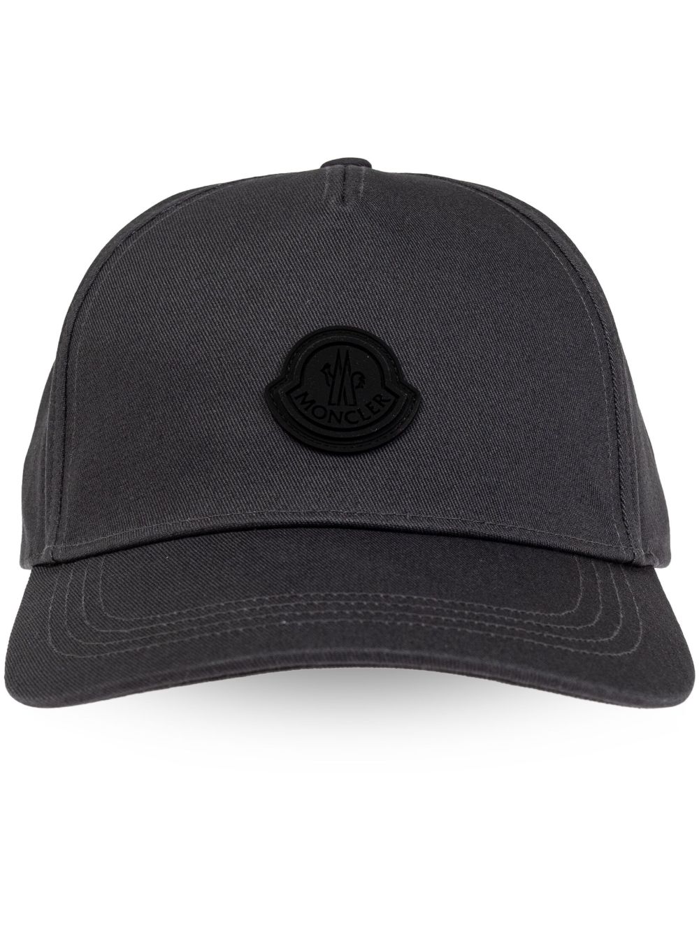 Moncler logo贴花棒球帽 - 灰色