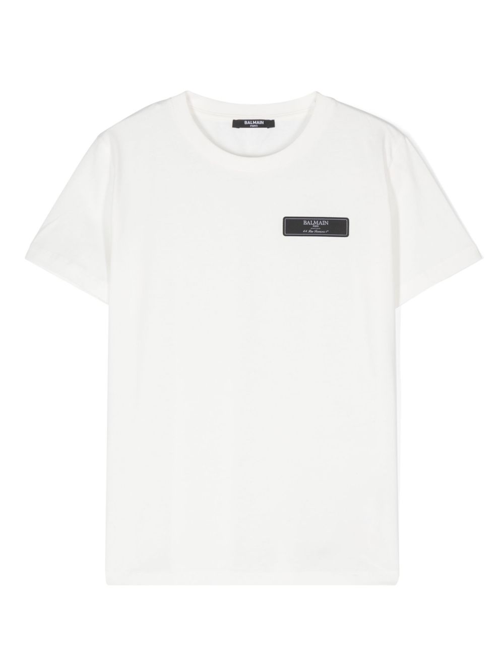 Balmain Kids 标贴T恤 - 白色