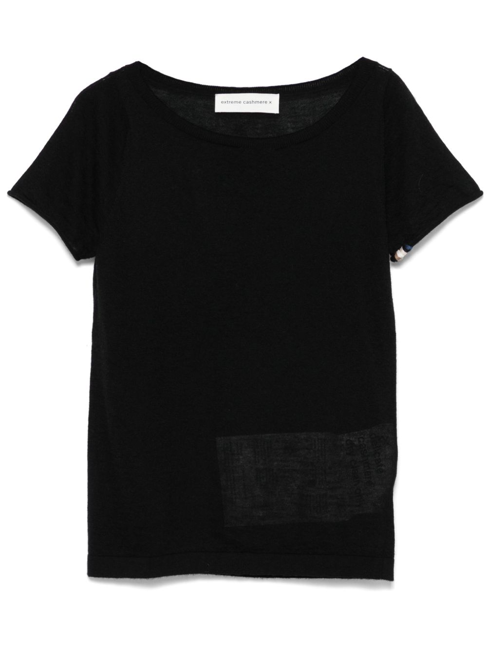 extreme cashmere n°360 Lola T恤 - 黑色