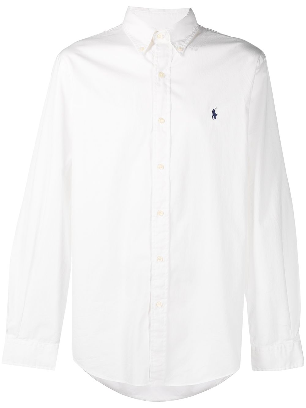 Polo Ralph Lauren logo刺绣衬衫 - 白色