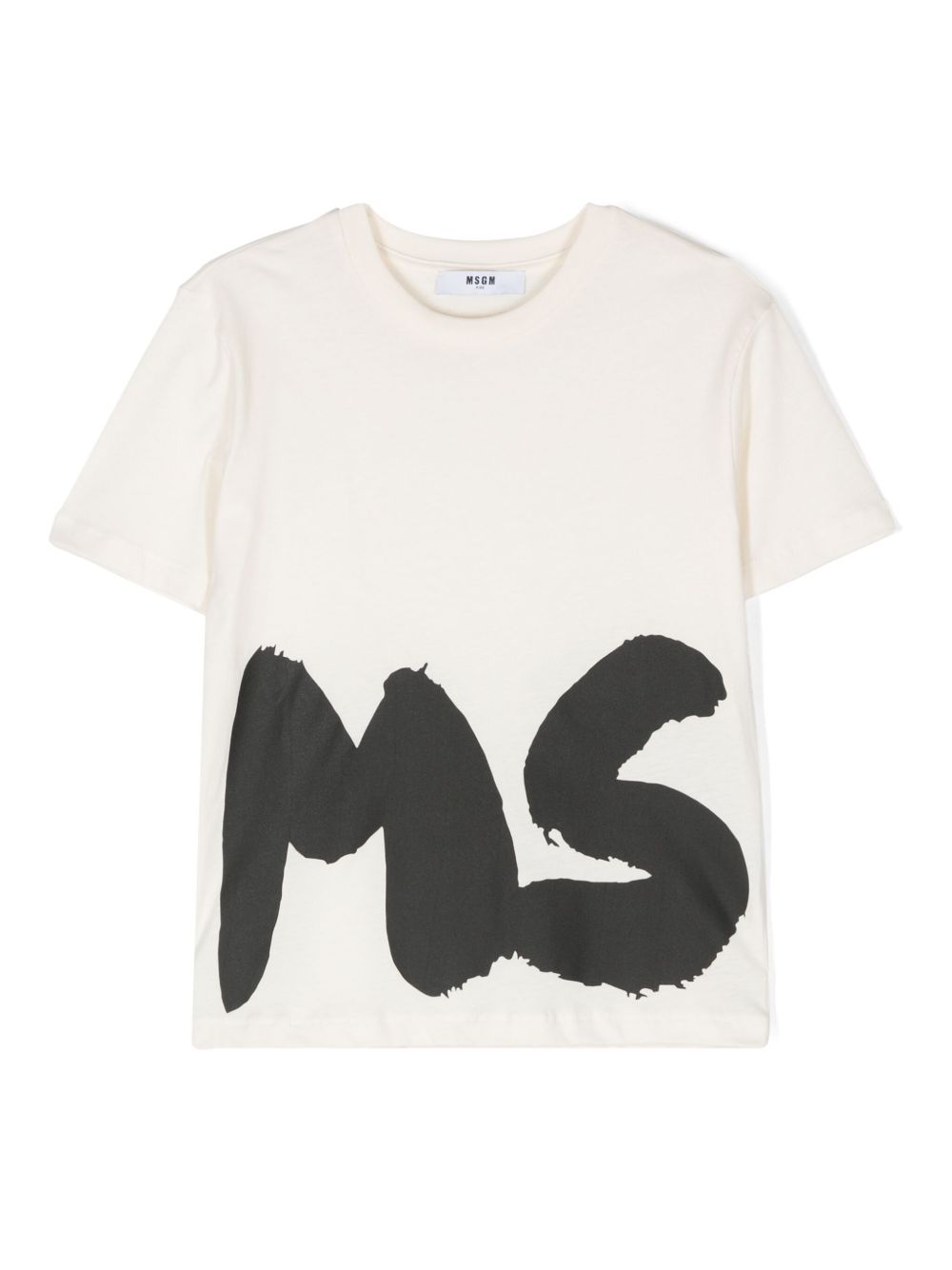MSGM Kids logo印花T恤 - 中性色