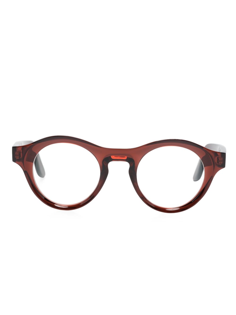 Lapima x Collection Luca 椭圆形镜框眼镜 - 红色