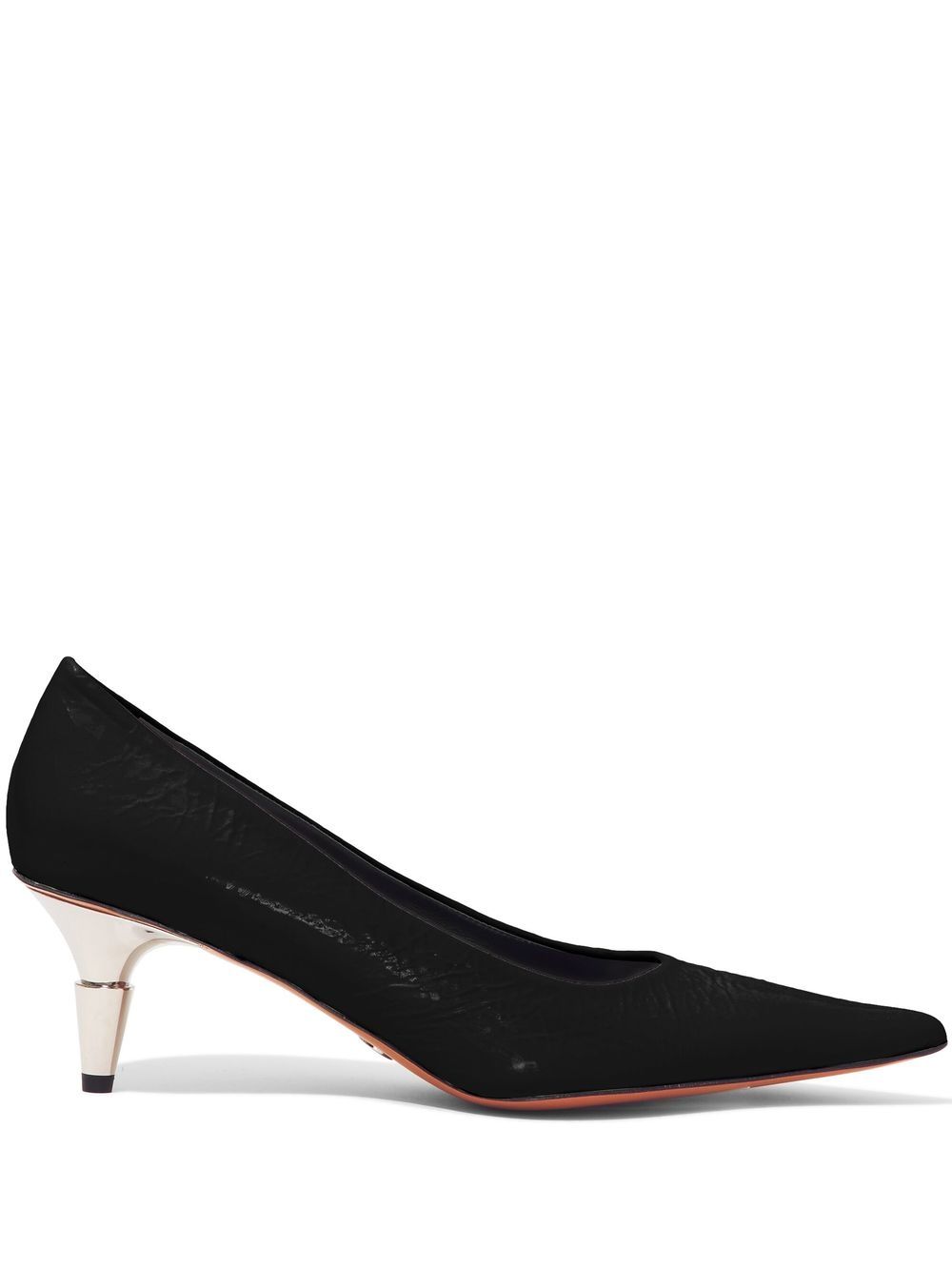 Proenza Schouler Spike 皮质中跟鞋 - 黑色