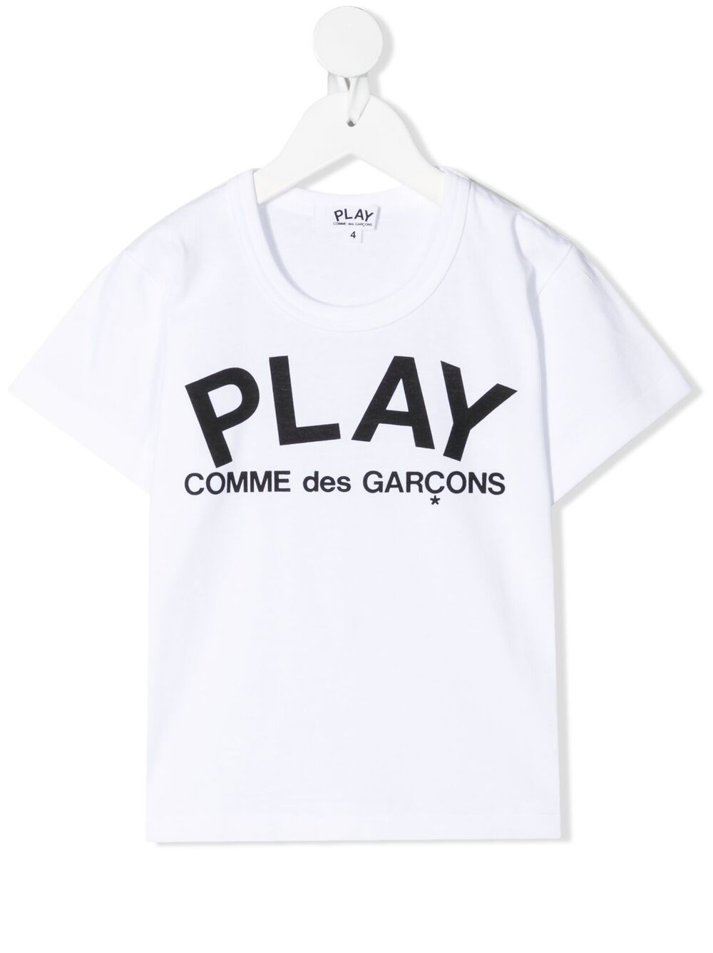 Comme Des Garçons Play Kids logo印花T恤 - 白色