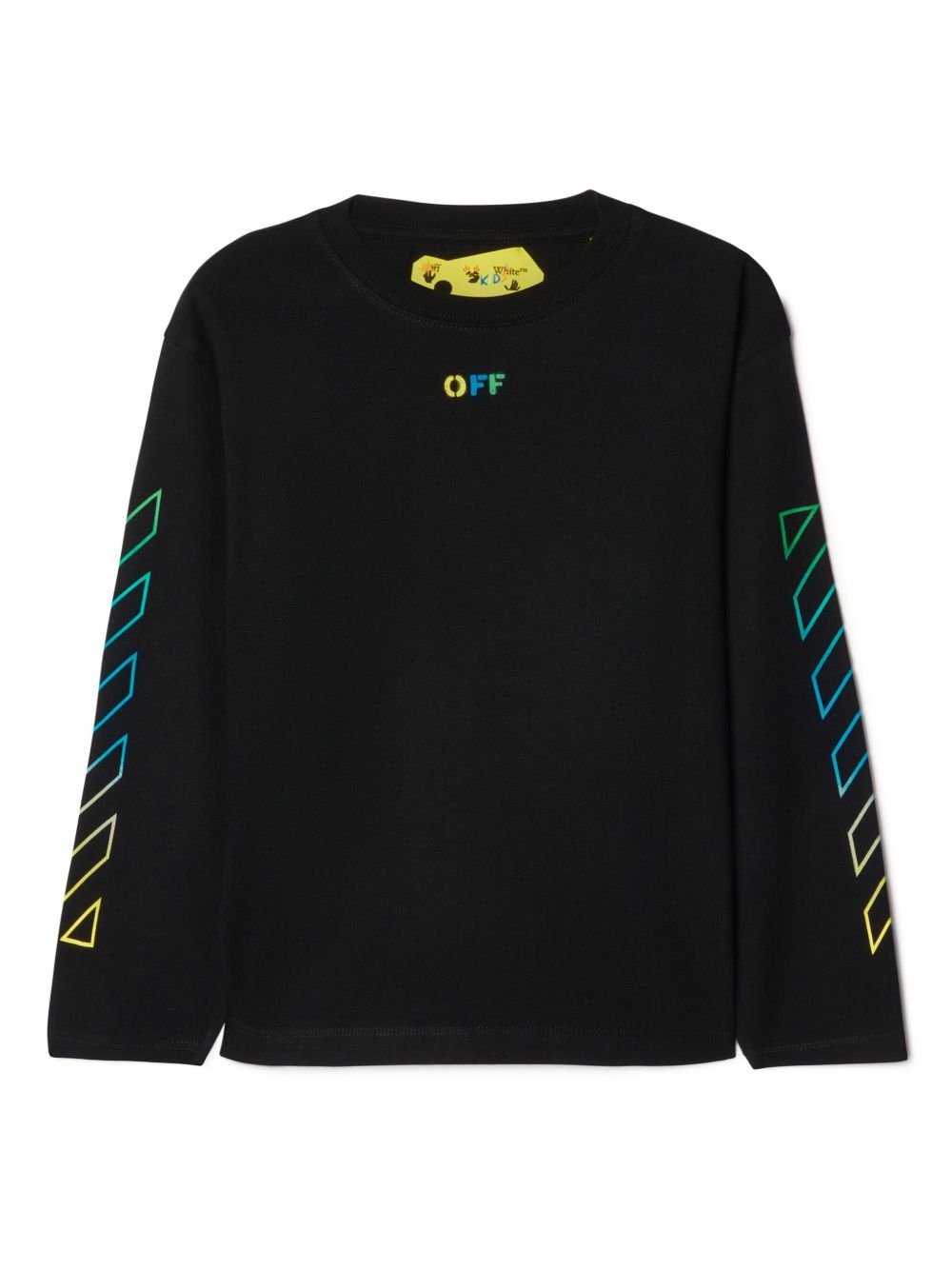 Off-White Kids Arrows Rainbow 长袖T恤 - 黑色