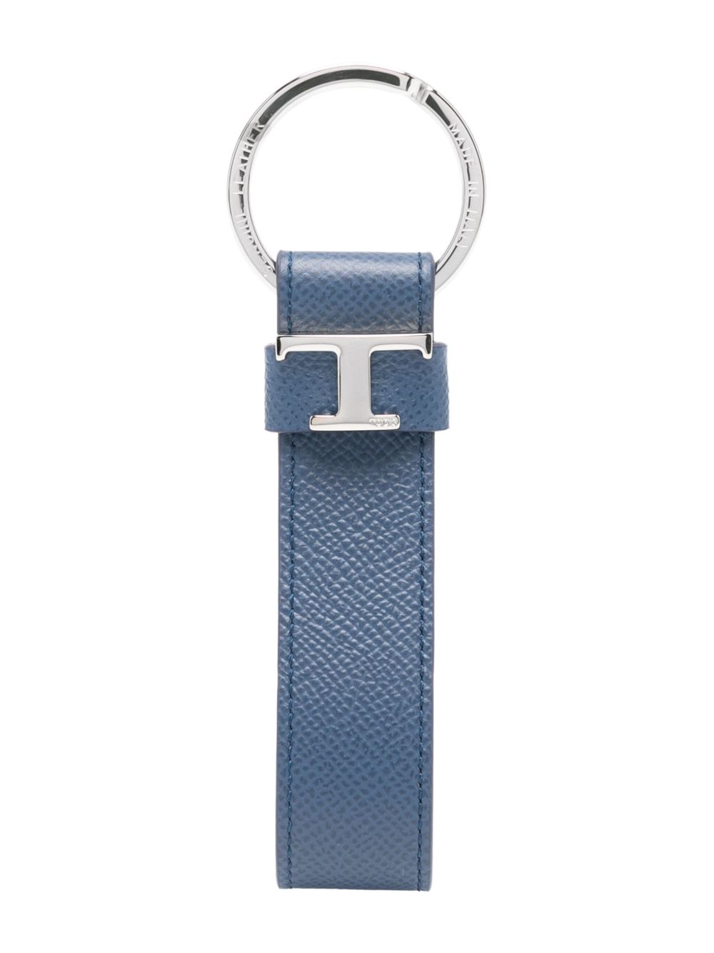 Tod's Timeless logo皮质钥匙扣 - 蓝色