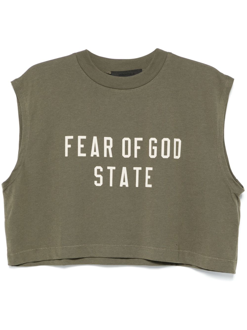 FEAR OF GOD ESSENTIALS logo印花T恤 - 绿色