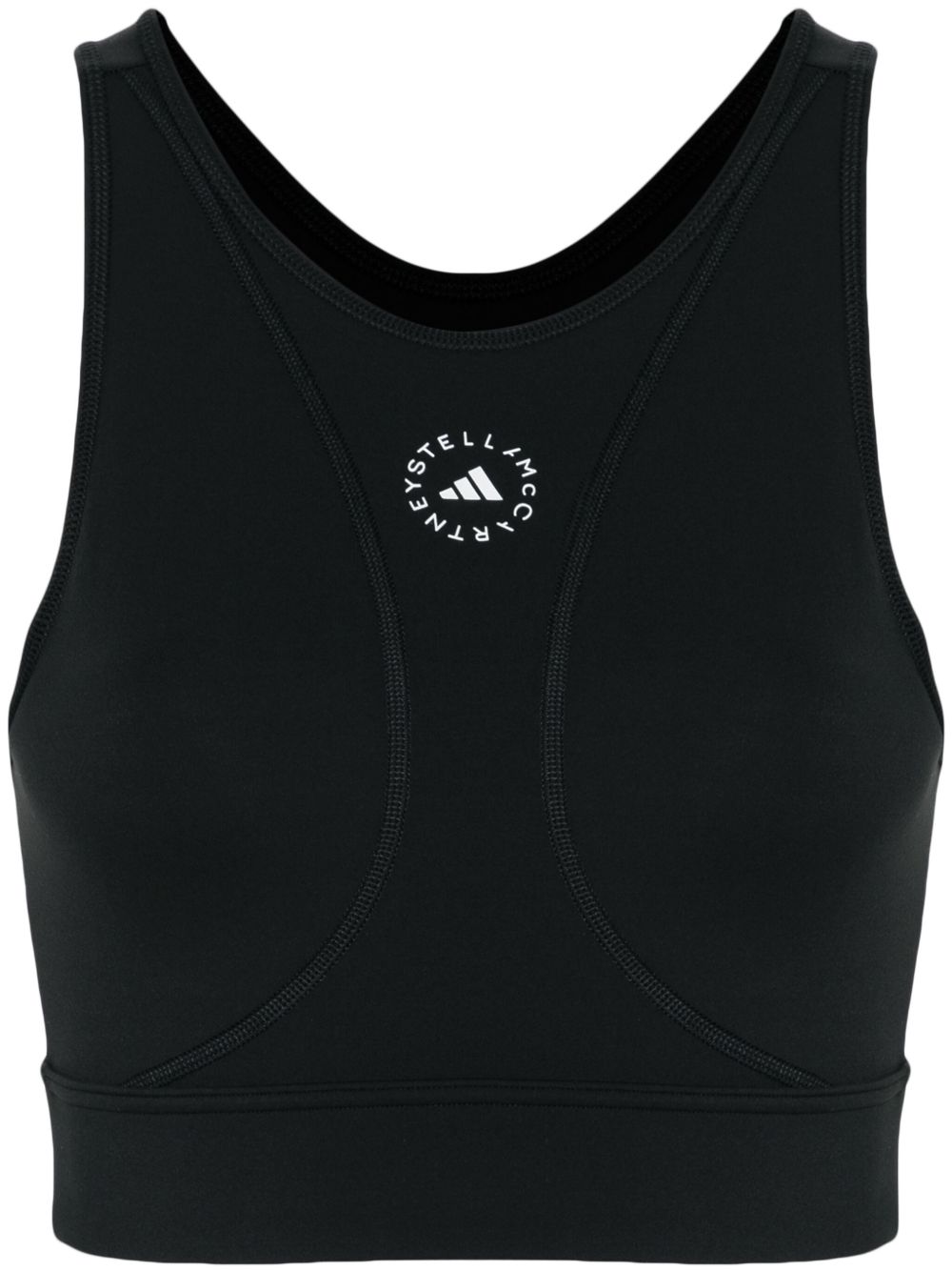 adidas by Stella McCartney TrueStrength 运动文胸 - 黑色