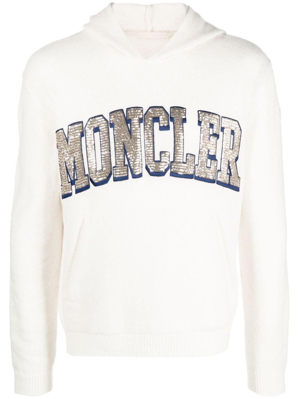 Moncler 亮片logo连帽衫 - 中性色