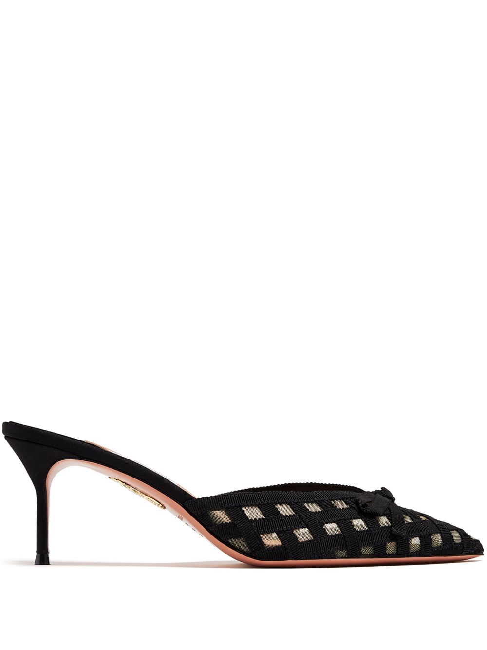 Aquazzura Romance 中跟穆勒鞋（6.5厘米） - 黑色