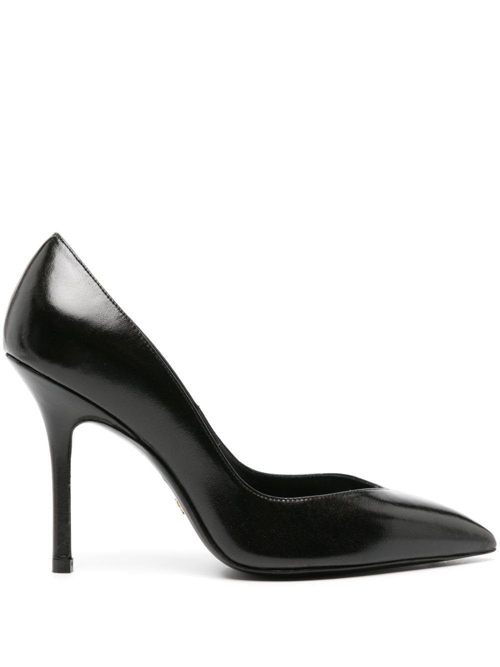 Stuart Weitzman Eva 皮质高跟鞋 - 黑色