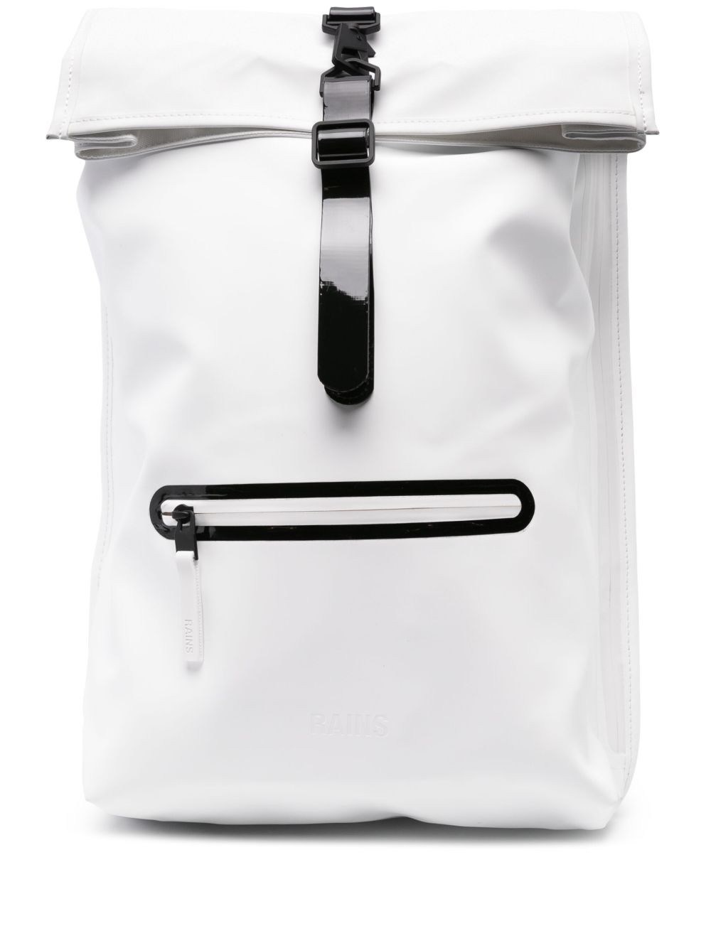 Rains Rolltop Rucksack Contrast 双肩包 - 白色
